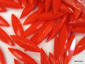 15x4mm (4200/2) TTC Red Coral Marquise Navette