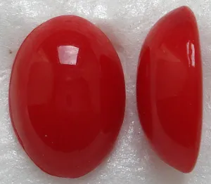 18x13mm (2195) Atlas  Coral Oval Cabochon