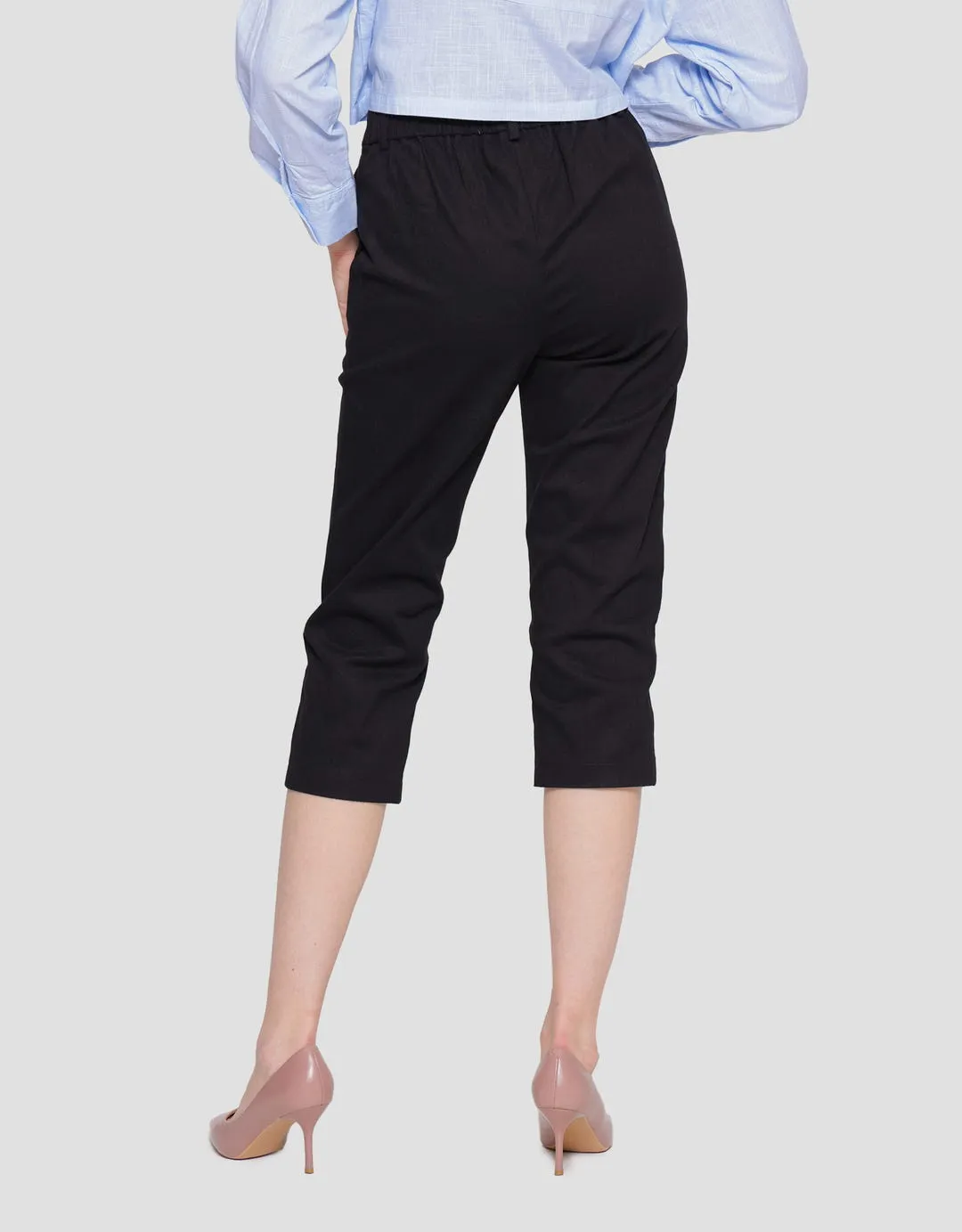 Connexion Crop Cotton Stretch Celana Panjang Wanita