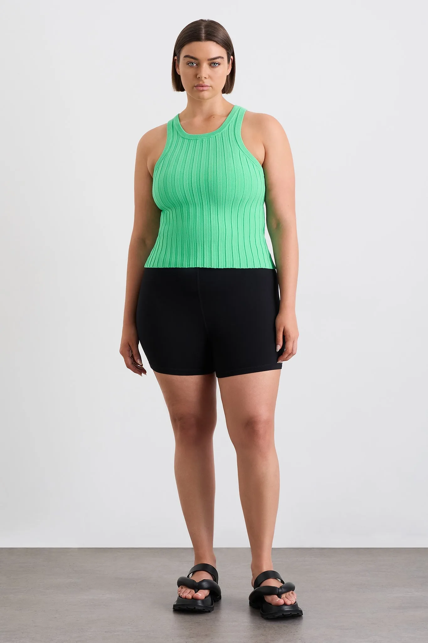 Hydra Racer Knit Ribbed Top