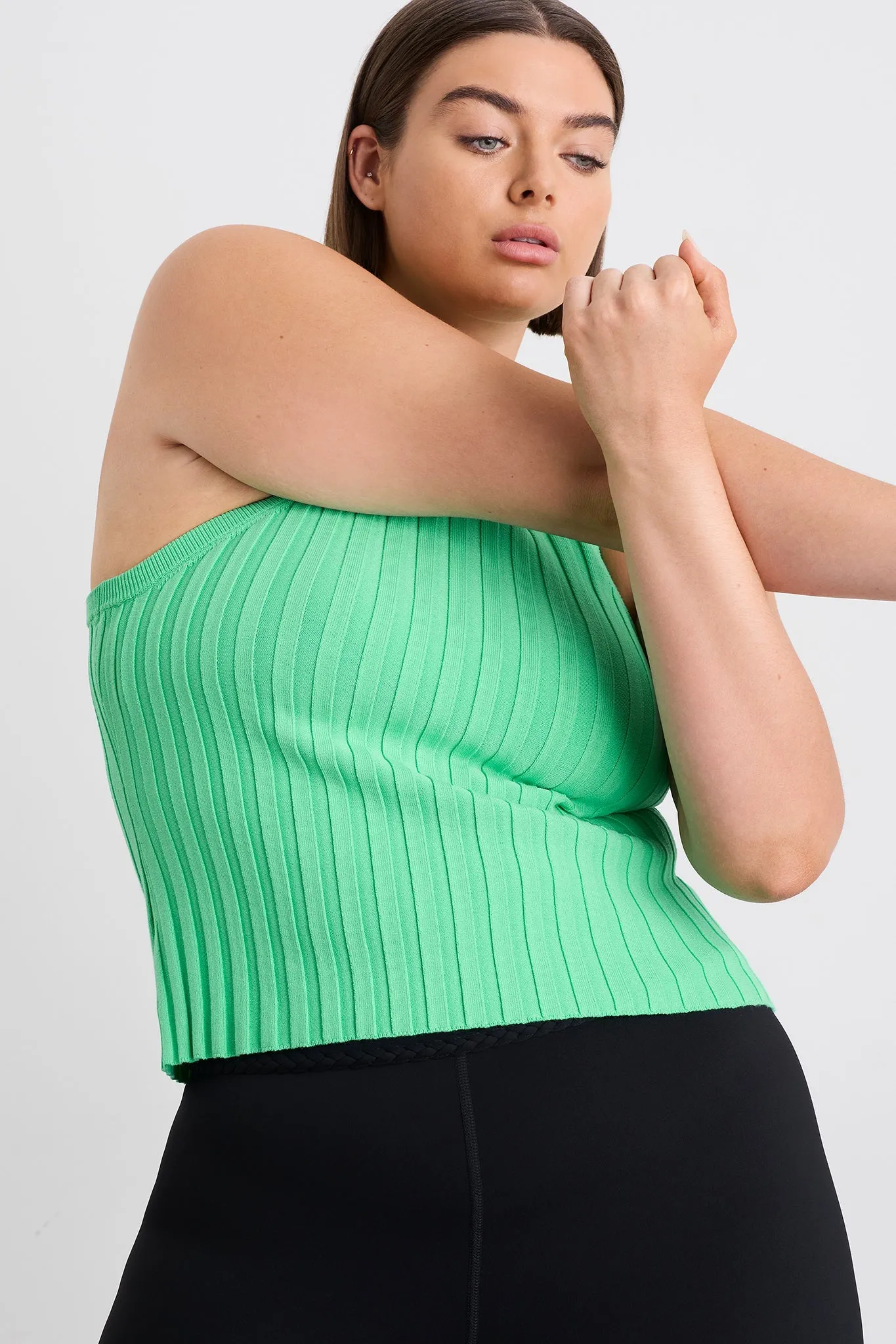 Hydra Racer Knit Ribbed Top