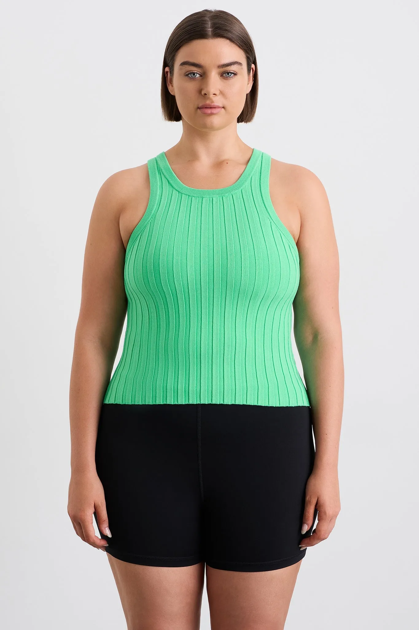 Hydra Racer Knit Ribbed Top