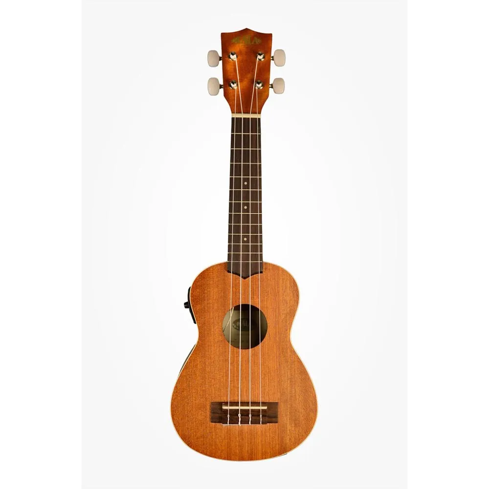 Kala Kase Satin Mahogany Soprano Ukulele With EQ