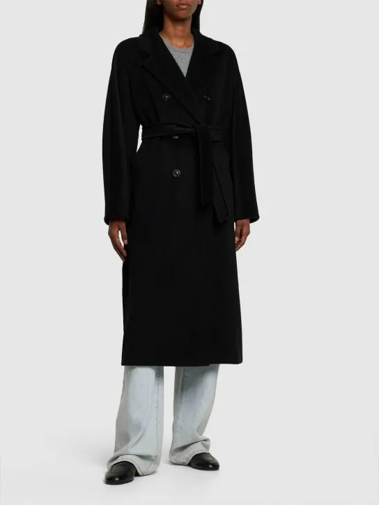 Max Mara   Madame double breasted wool long coat 