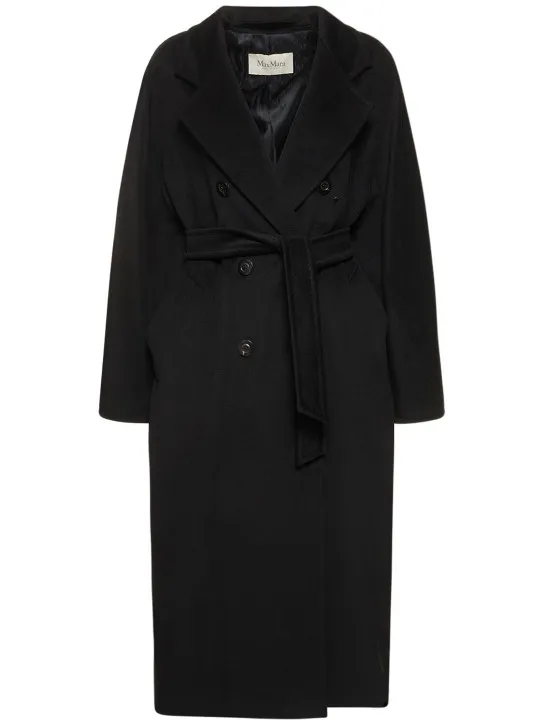Max Mara   Madame double breasted wool long coat 