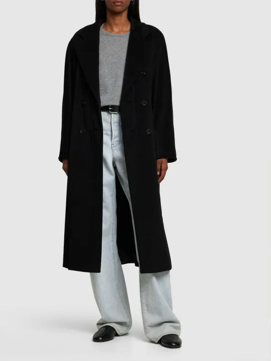 Max Mara   Madame double breasted wool long coat 