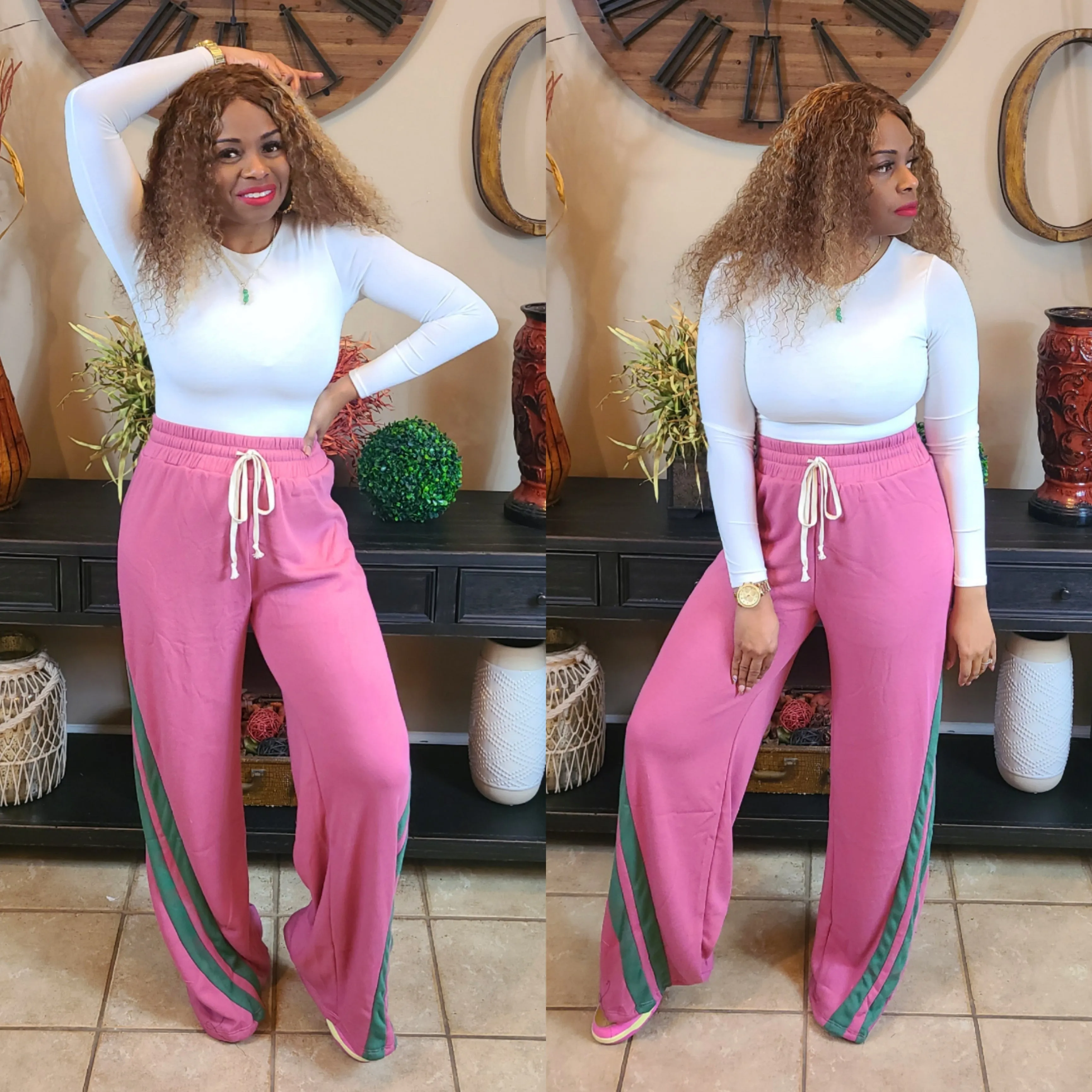 Pretty Active Wide Leg Drawstring Joggers