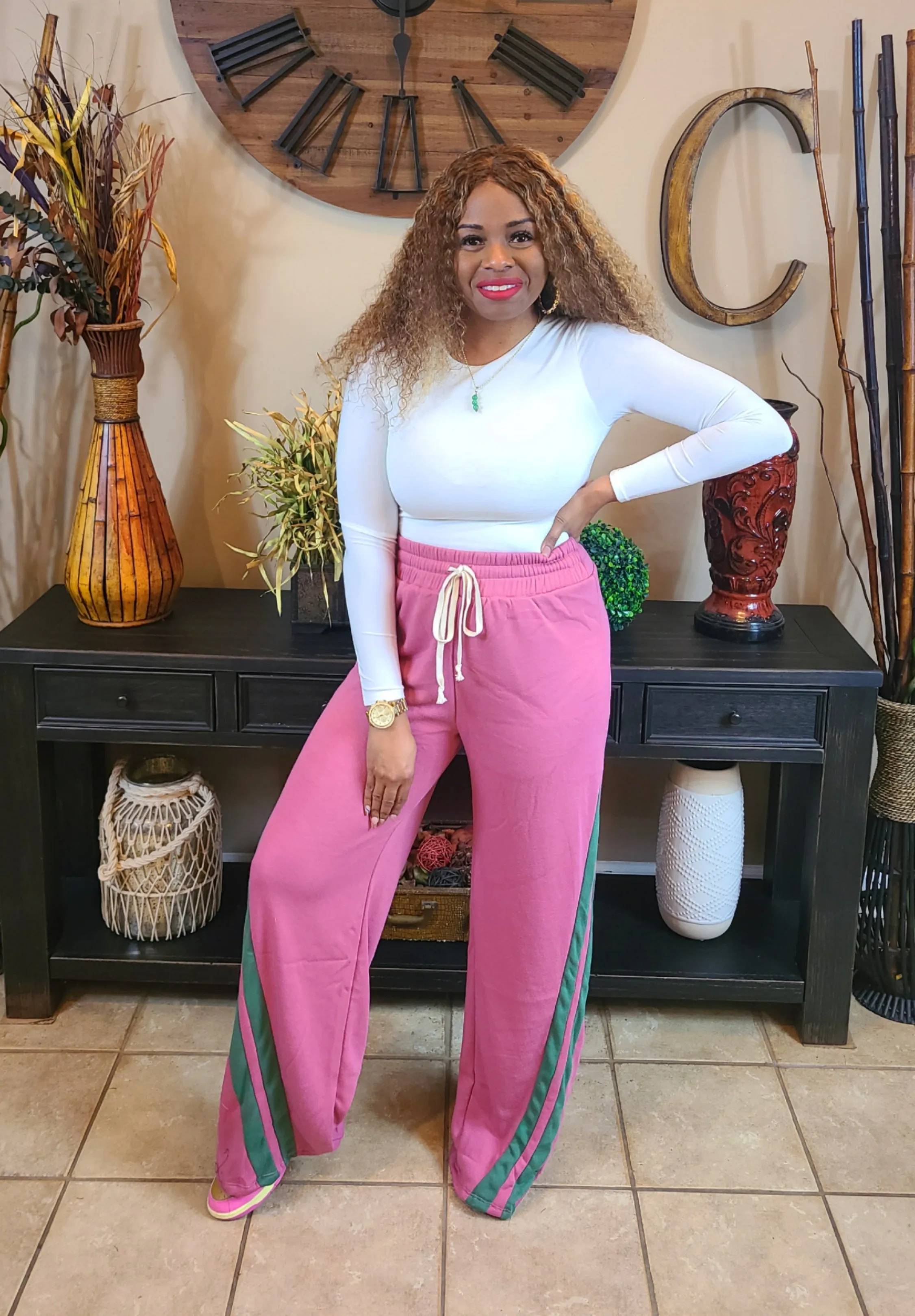 Pretty Active Wide Leg Drawstring Joggers