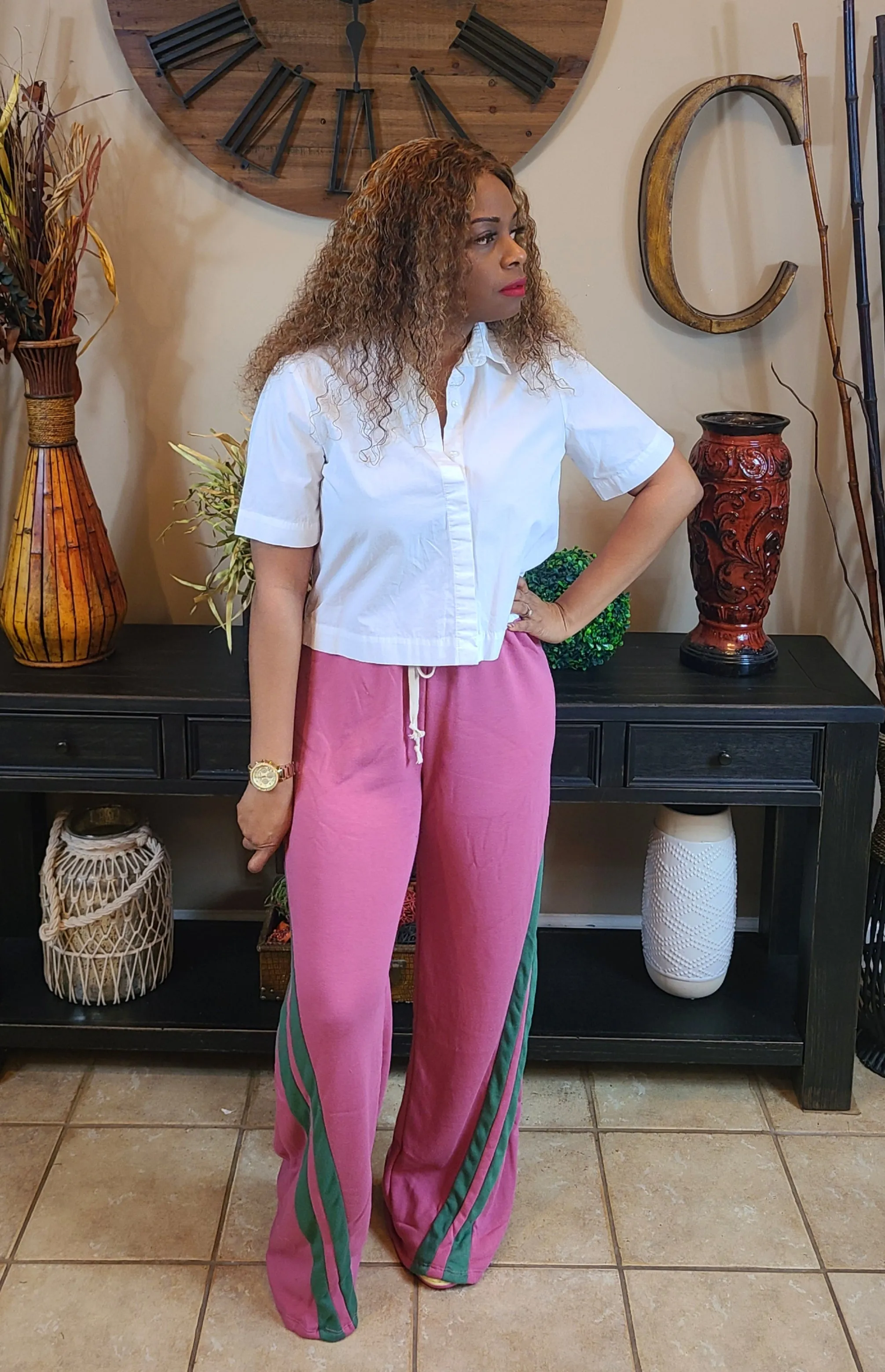 Pretty Active Wide Leg Drawstring Joggers