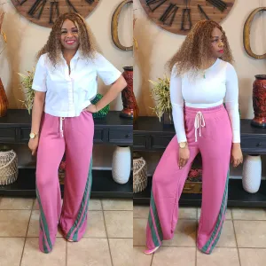 Pretty Active Wide Leg Drawstring Joggers