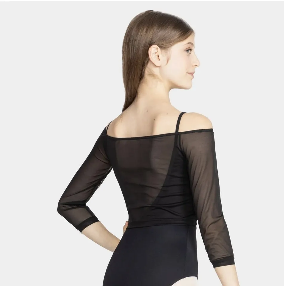 So Danca Adult Mesh Cover Up Dance Top SL226