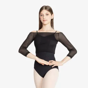 So Danca Adult Mesh Cover Up Dance Top SL226