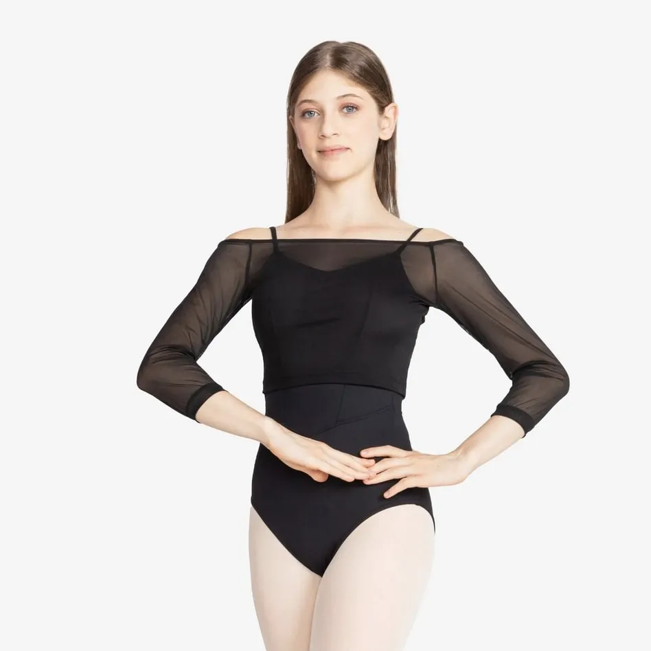 So Danca Adult Mesh Cover Up Dance Top SL226