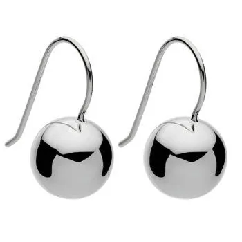 Von Treskow Sterling Silver 12mm  Ball Hook Ear Rings