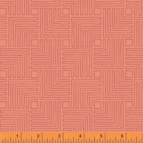Windham Fabrics - Good Vibes Only - Coral with Pink